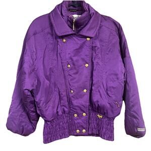 Vintage fera Skiwear Purple And Gold Jacket